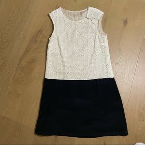 Beige and Black dress